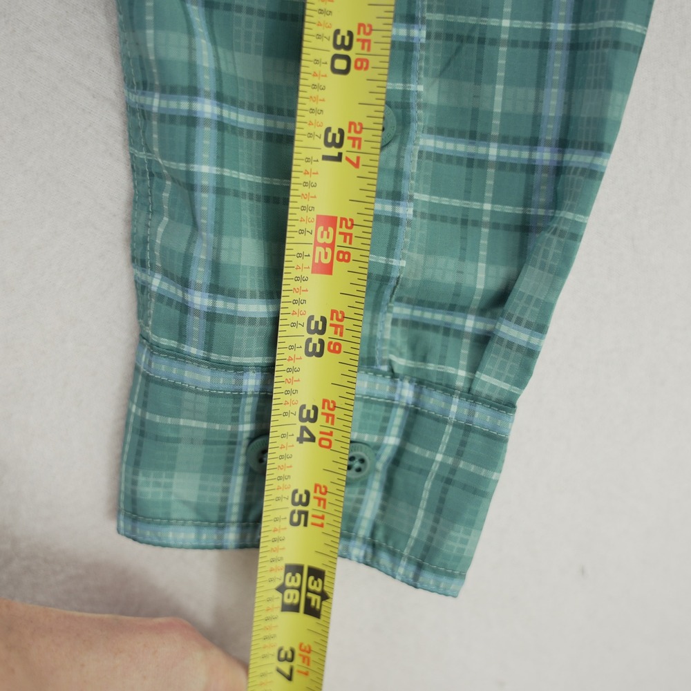 Columbia Silver Ridge Plaid Long Sleeve Shirt Blue Green XL UPF 40 AM3599 - Picture 14 of 14